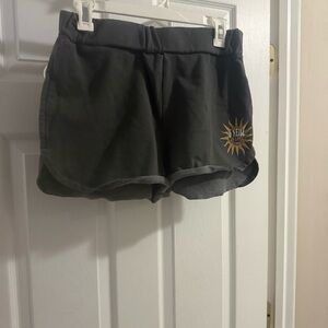 O'Neill Black Athletic Shorts with Sun Logo